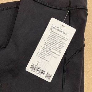 Lululemon In Movement Tight 25’’ size 6